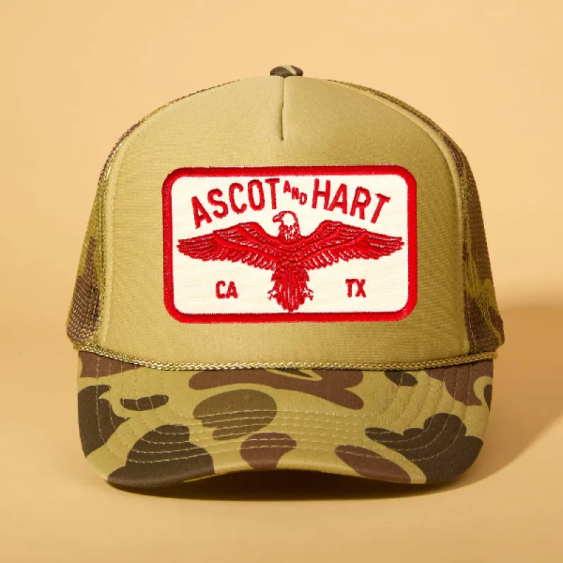 Custom Patch Trucker sold by Ascot + Hart
