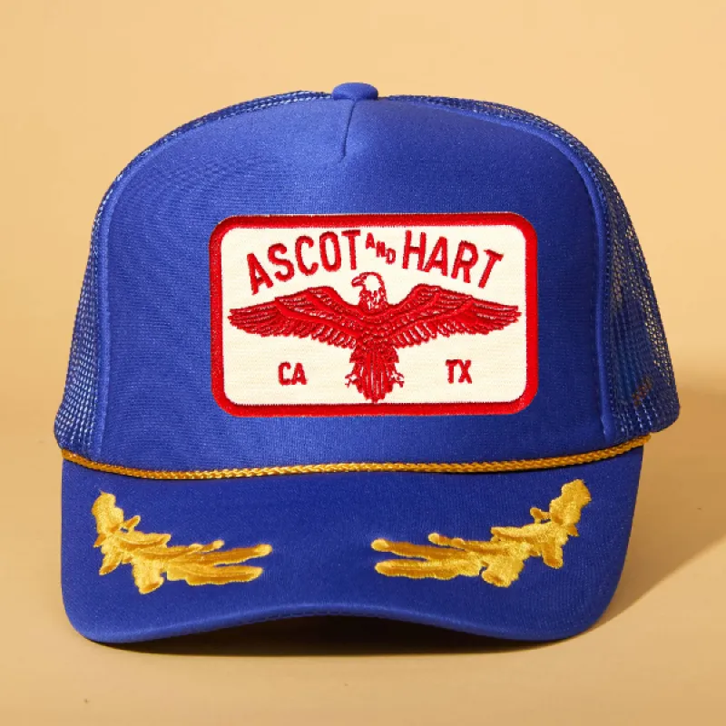 Custom Patch Trucker sold by Ascot + Hart