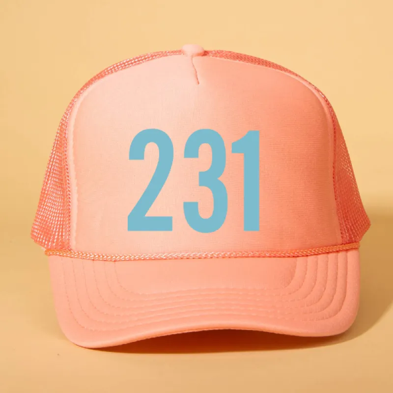 Custom Area Code Trucker sold by Ascot + Hart