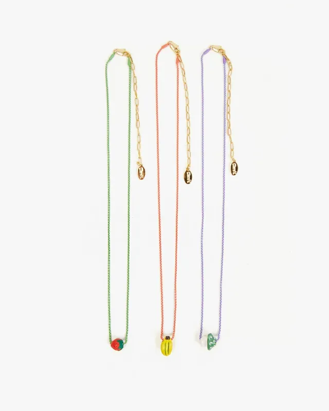 Clare V. Ceramic Beaded Necklace (Set of 3) sold by Ascot + Hart