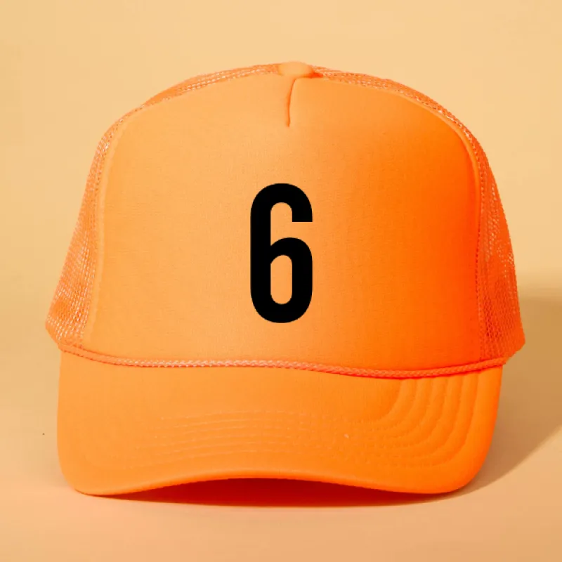 Custom Player Number Trucker sold by Ascot + Hart