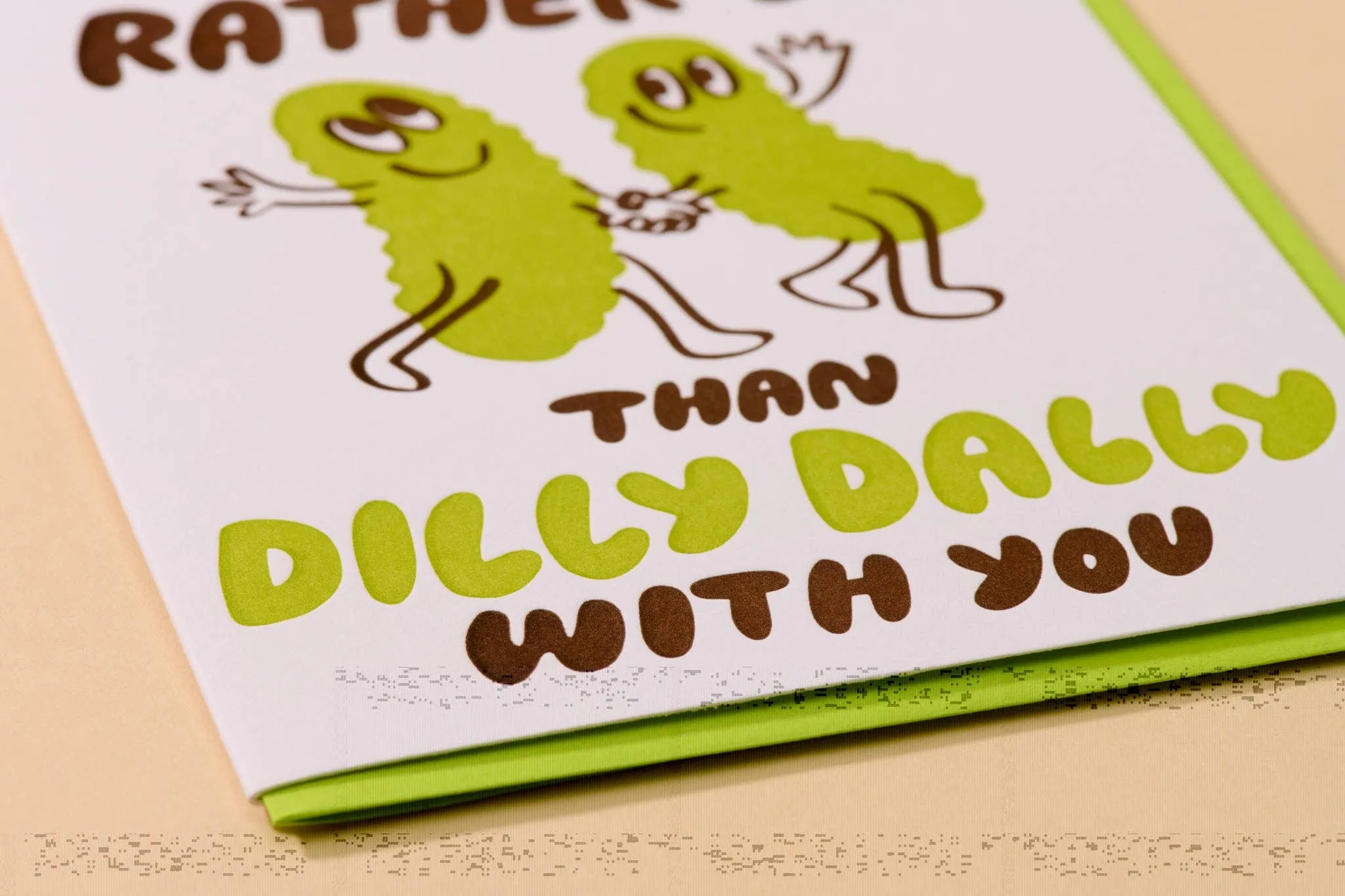 Dilly Dally Pickle Card sold by Ascot + Hart product image thumbnail 2