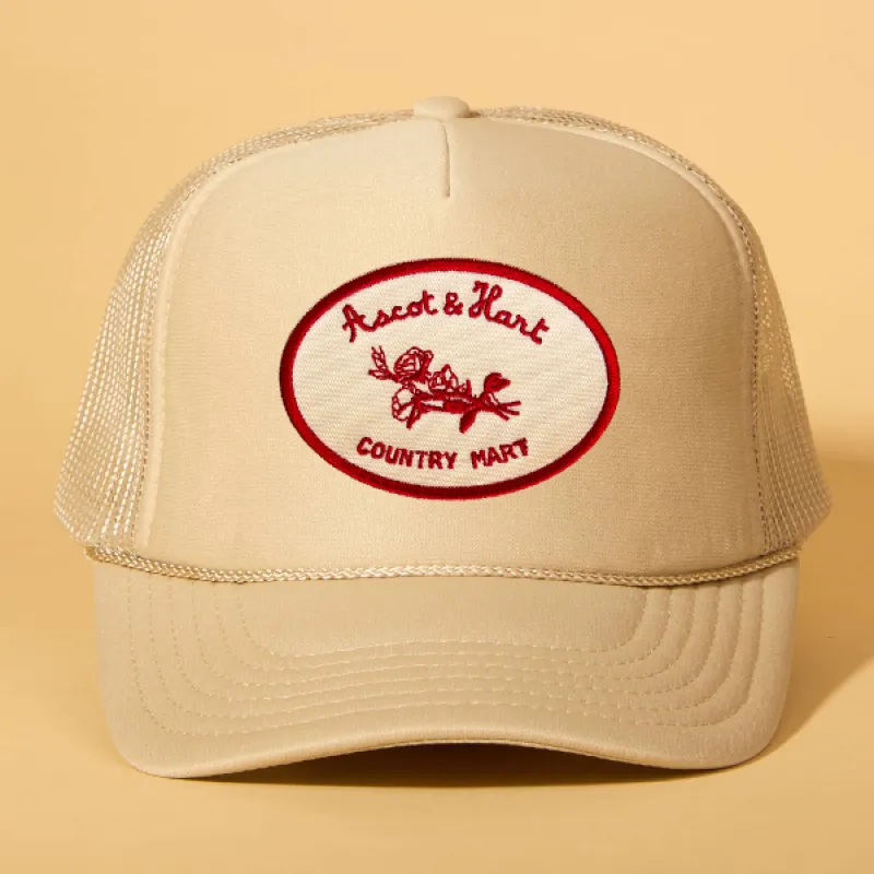 Custom Patch Trucker sold by Ascot + Hart