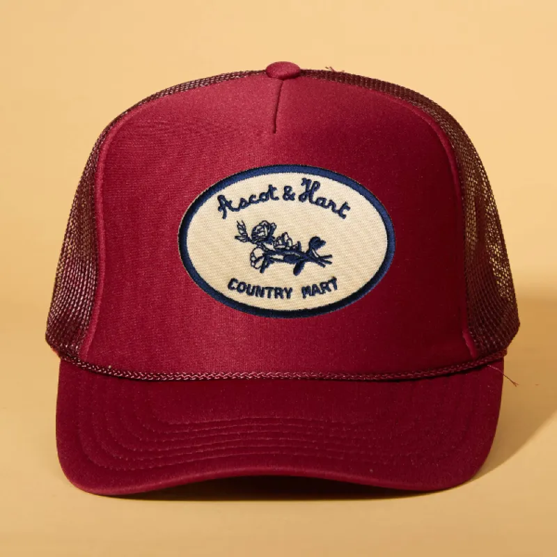 Custom Patch Trucker sold by Ascot + Hart