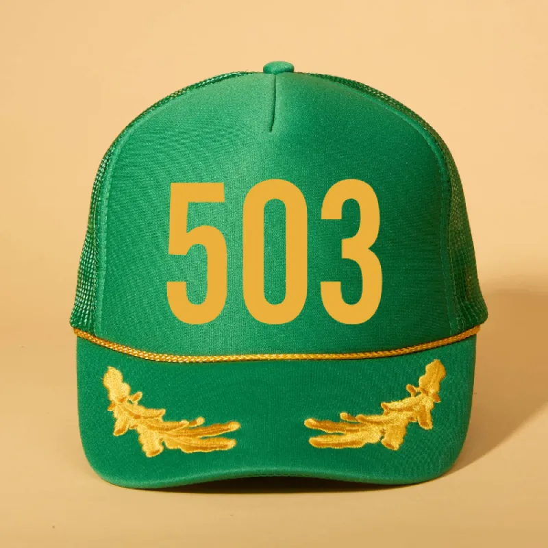 Custom Area Code Trucker sold by Ascot + Hart
