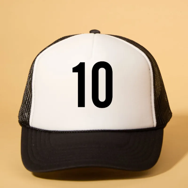 Custom Player Number Trucker sold by Ascot + Hart