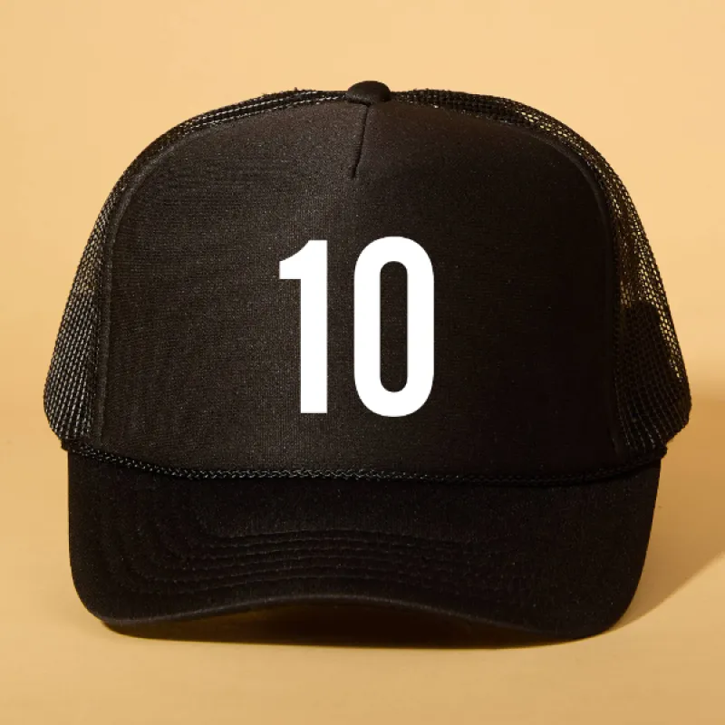 Custom Player Number Trucker sold by Ascot + Hart