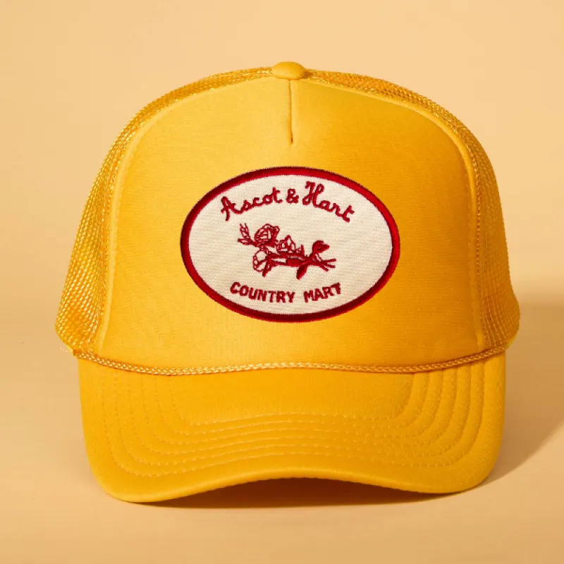 Custom Patch Trucker sold by Ascot + Hart