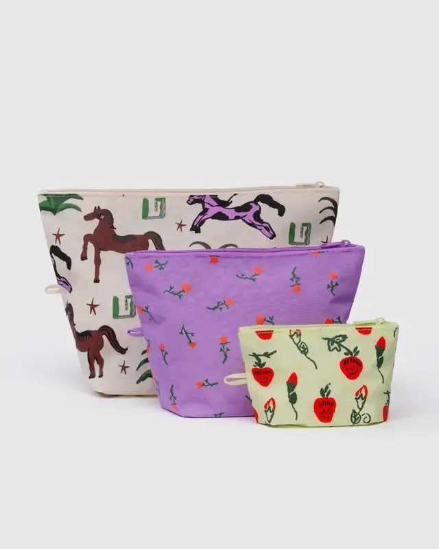 Baggu Go Pouch Set - Painted Prairie sold by Ascot + Hart