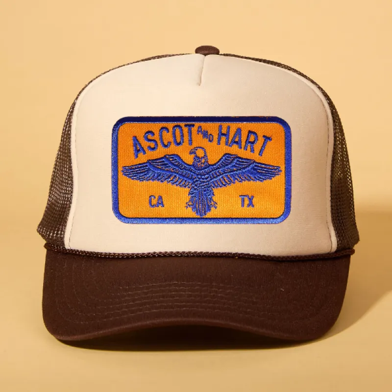 Custom Patch Trucker sold by Ascot + Hart
