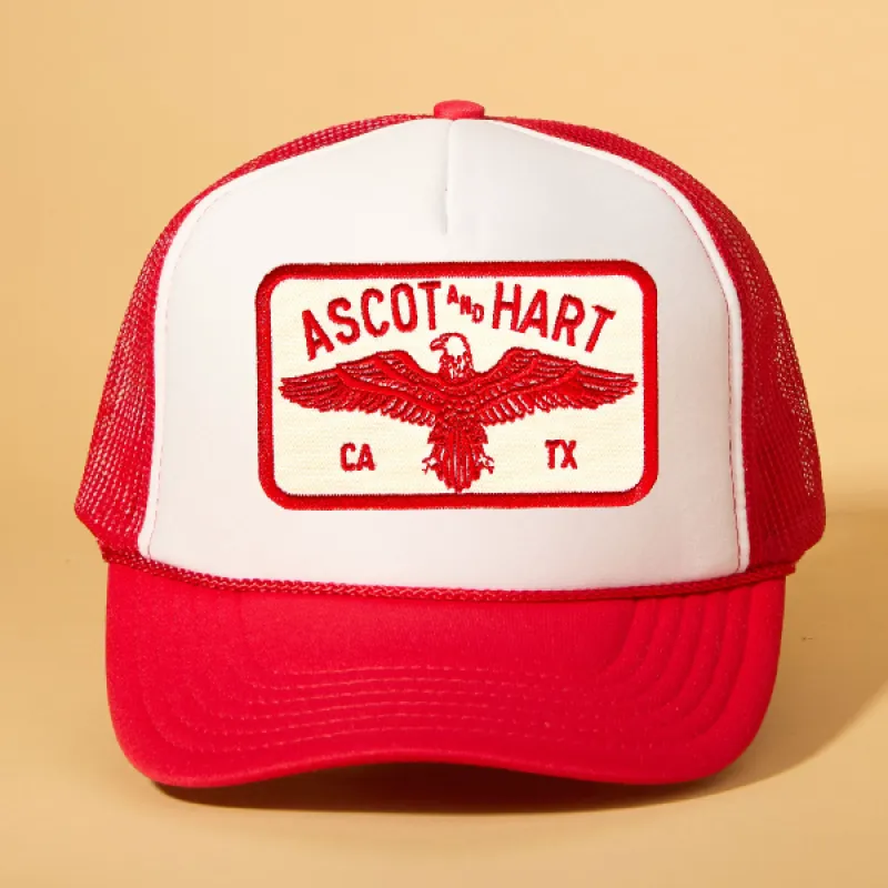 Custom Patch Trucker sold by Ascot + Hart