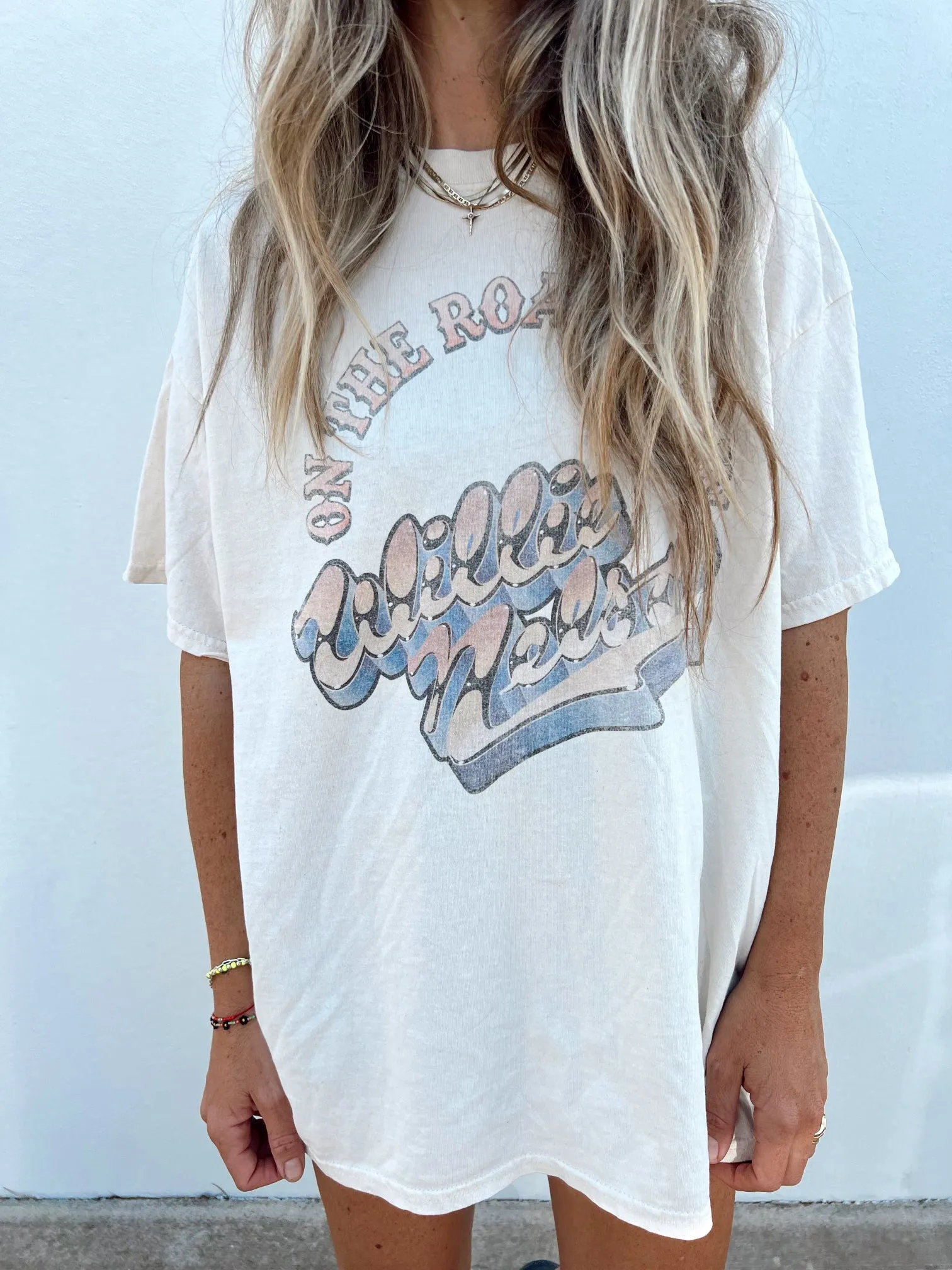 Willie OTR Metal Off White Thrifted Tee sold by Ascot + Hart
