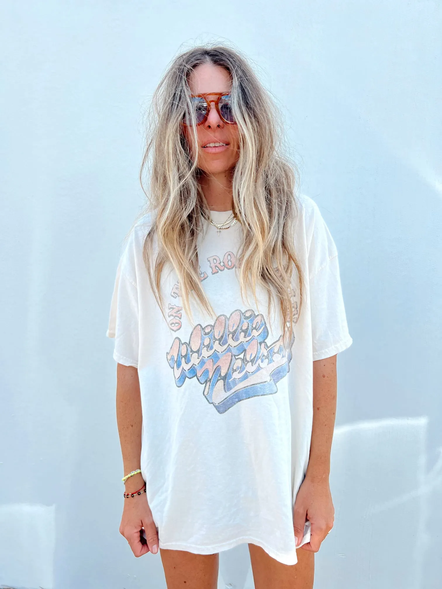 Willie OTR Metal Off White Thrifted Tee sold by Ascot + Hart product image thumbnail 2