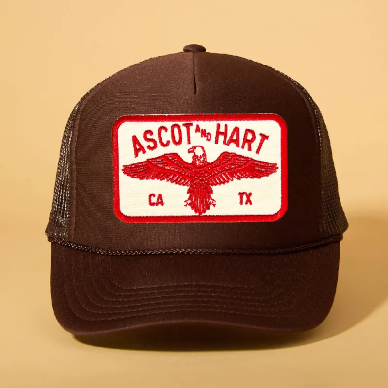 Custom Patch Trucker sold by Ascot + Hart