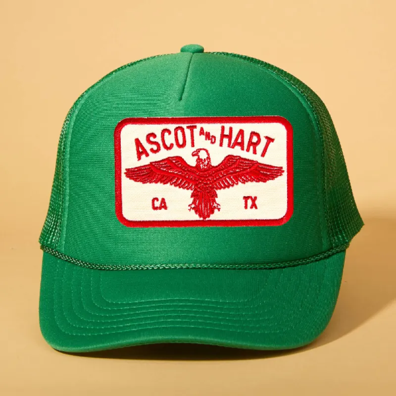 Custom Patch Trucker sold by Ascot + Hart