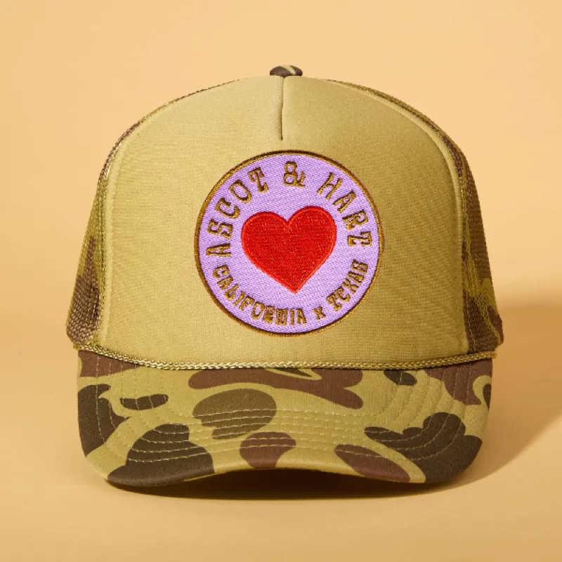 Custom Patch Trucker sold by Ascot + Hart