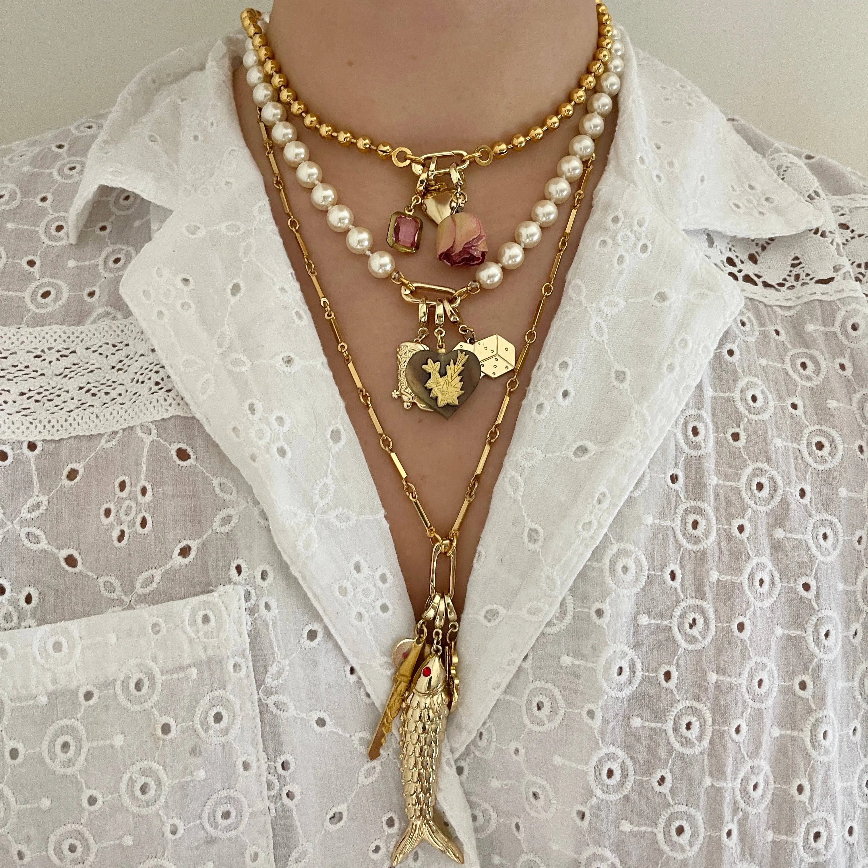 Bar Chain Charm Holder Necklace sold by Ascot + Hart product image thumbnail 2