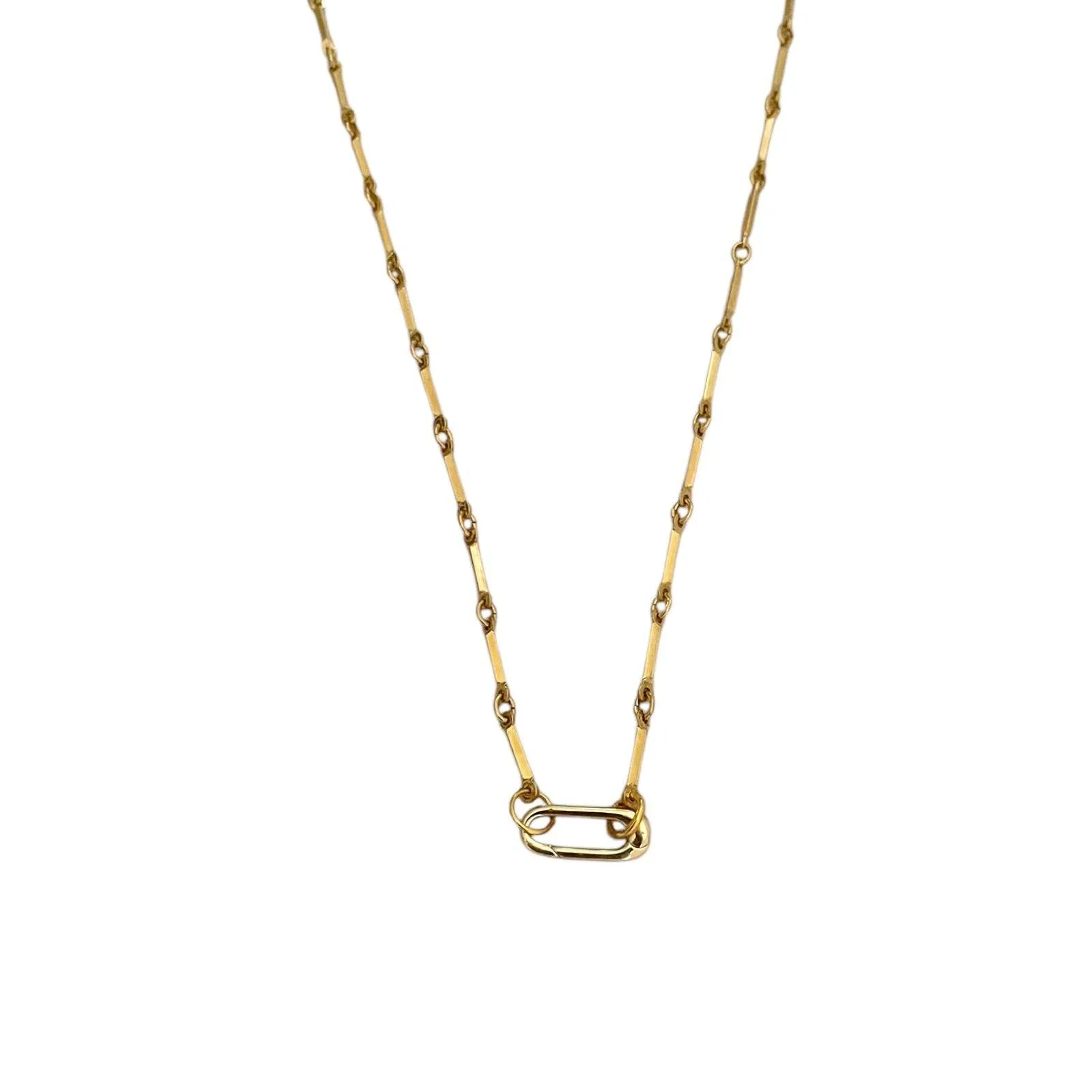 Bar Chain Charm Holder Necklace sold by Ascot + Hart