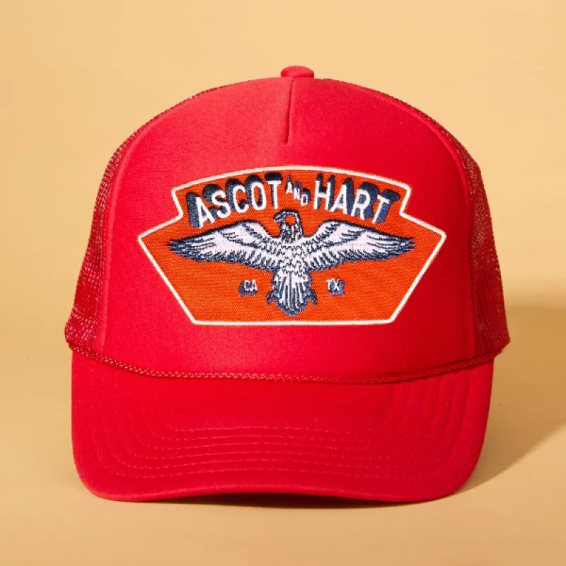 Custom Patch Trucker sold by Ascot + Hart