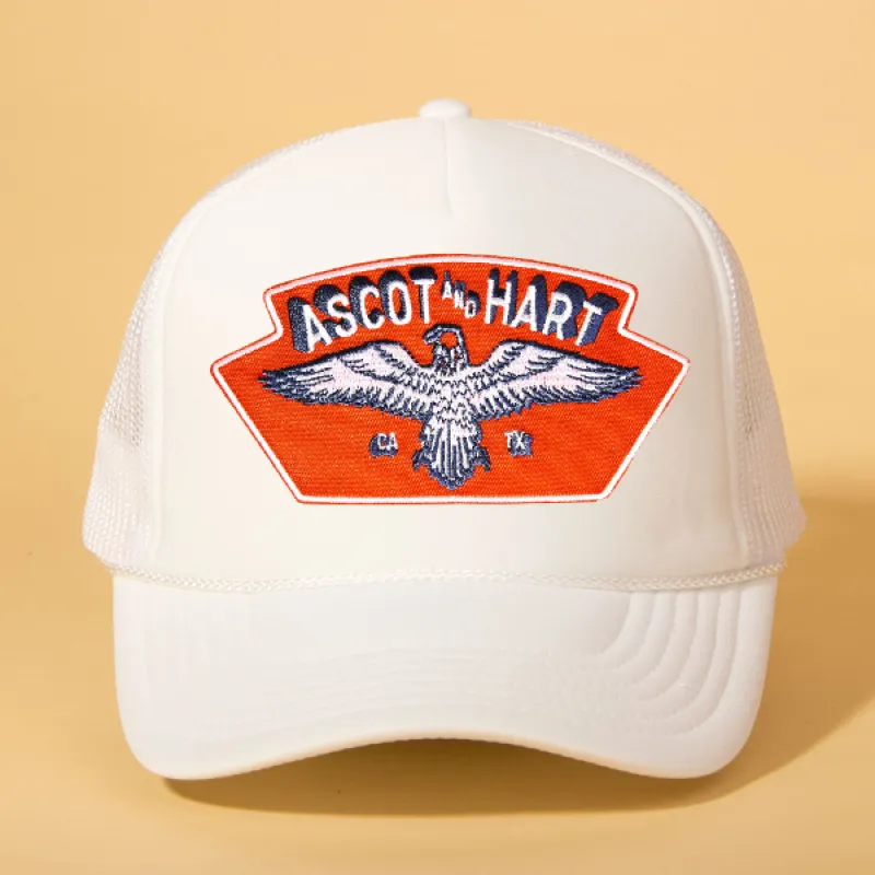 Custom Patch Trucker sold by Ascot + Hart