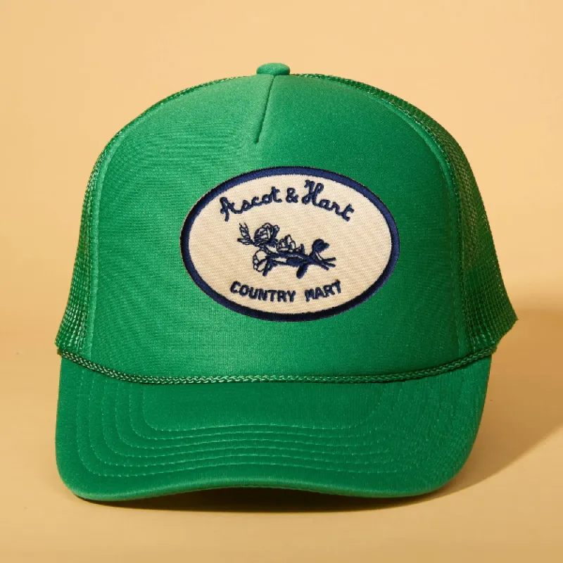 Custom Patch Trucker sold by Ascot + Hart