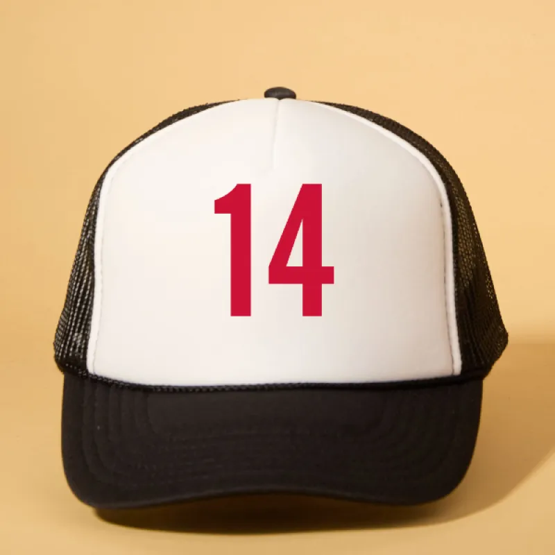 Custom Player Number Trucker sold by Ascot + Hart