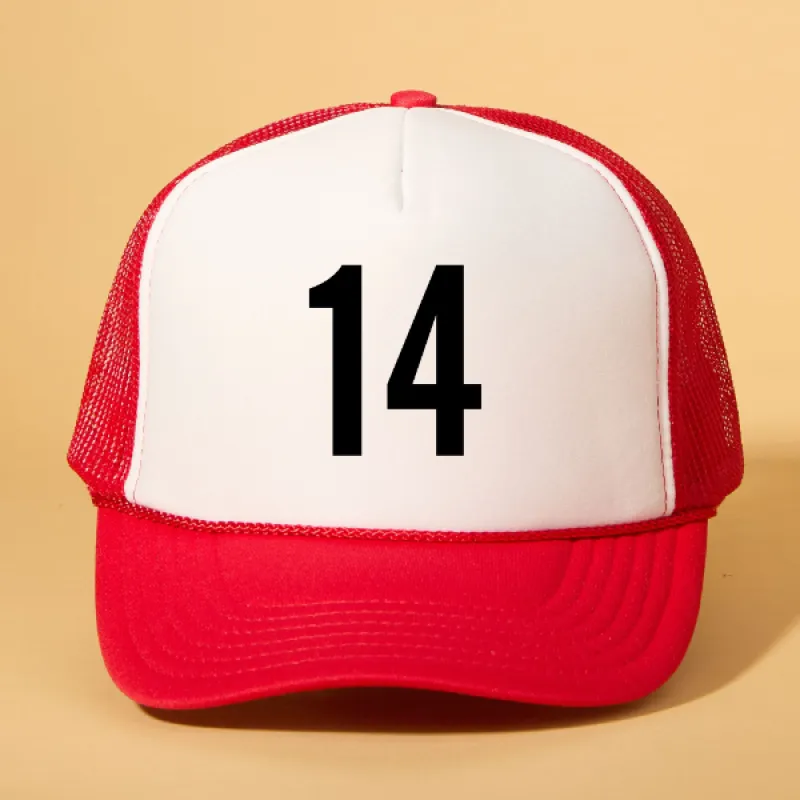 Custom Player Number Trucker sold by Ascot + Hart