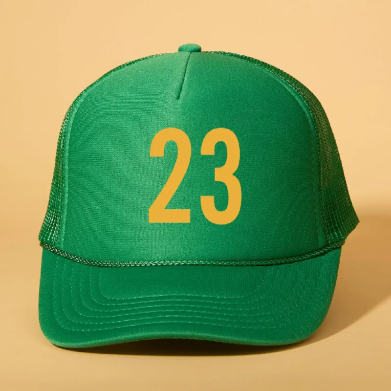 Custom Player Number Trucker sold by Ascot + Hart