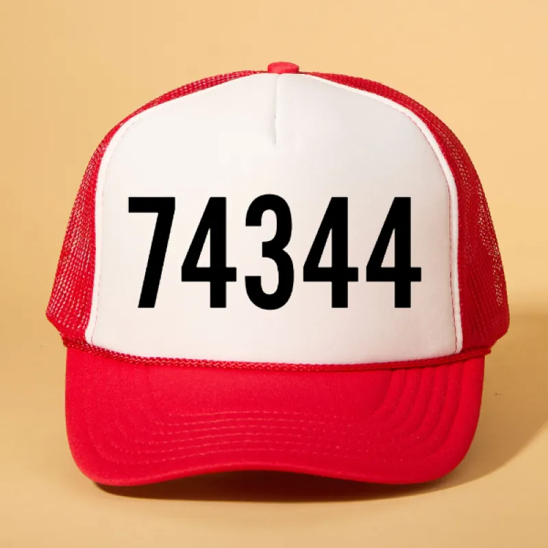 Custom Zip Code Trucker sold by Ascot + Hart