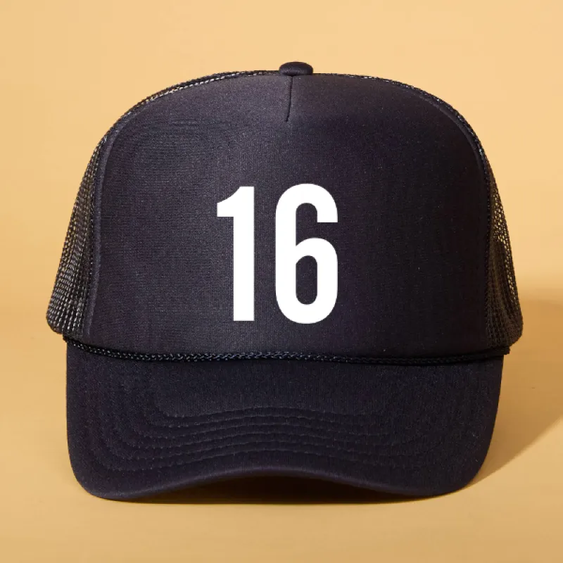 Custom Player Number Trucker sold by Ascot + Hart