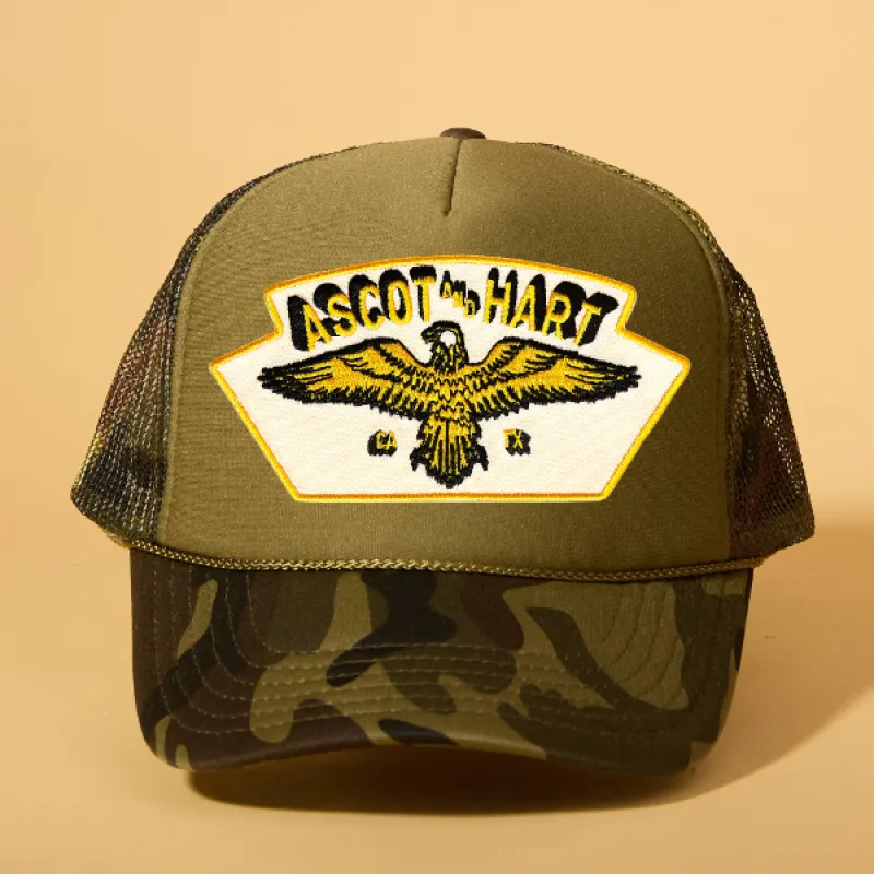 Custom Patch Trucker sold by Ascot + Hart