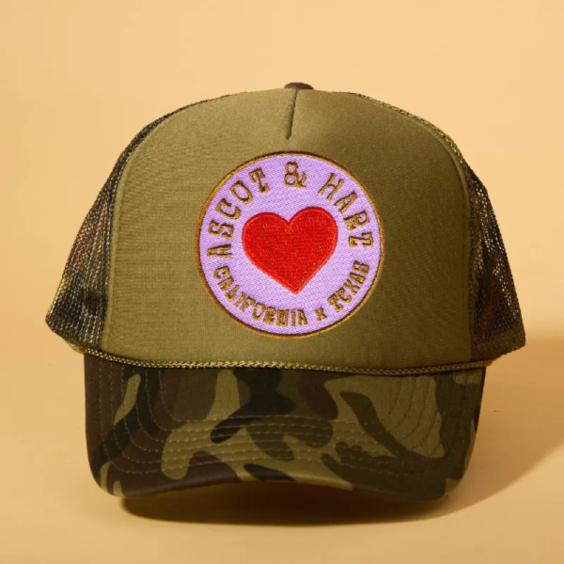 Custom Patch Trucker sold by Ascot + Hart