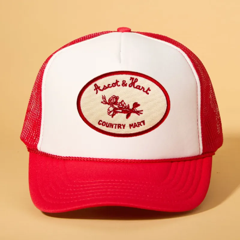 Custom Patch Trucker sold by Ascot + Hart