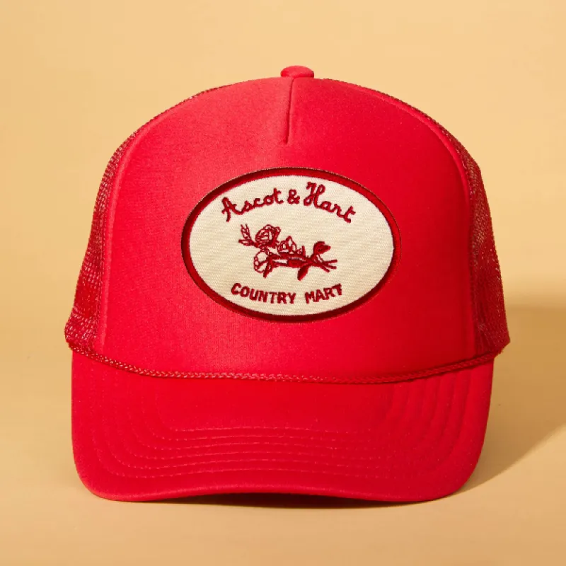 Custom Patch Trucker sold by Ascot + Hart