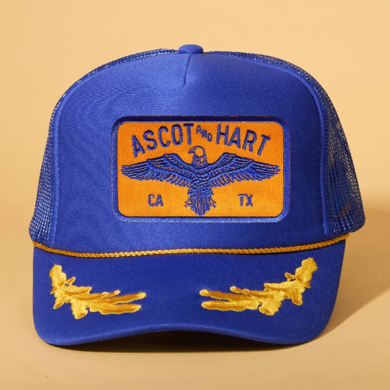 Custom Patch Trucker sold by Ascot + Hart