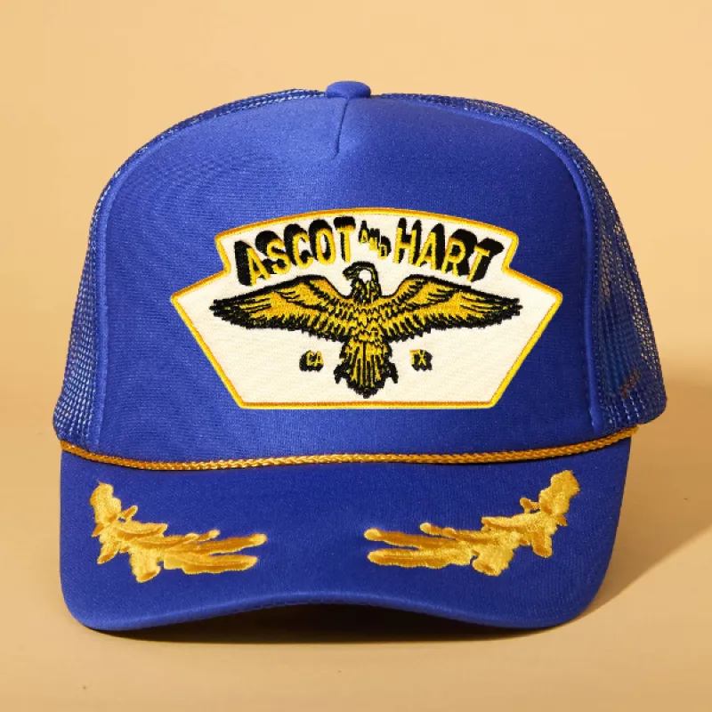Custom Patch Trucker sold by Ascot + Hart
