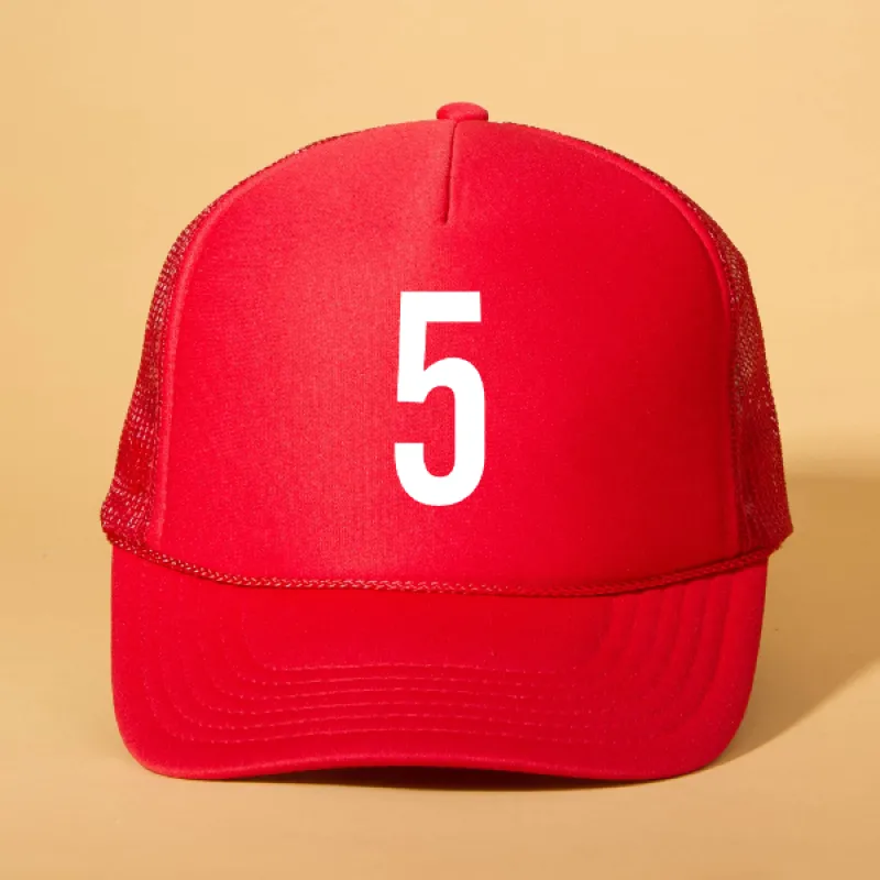 Custom Player Number Trucker sold by Ascot + Hart