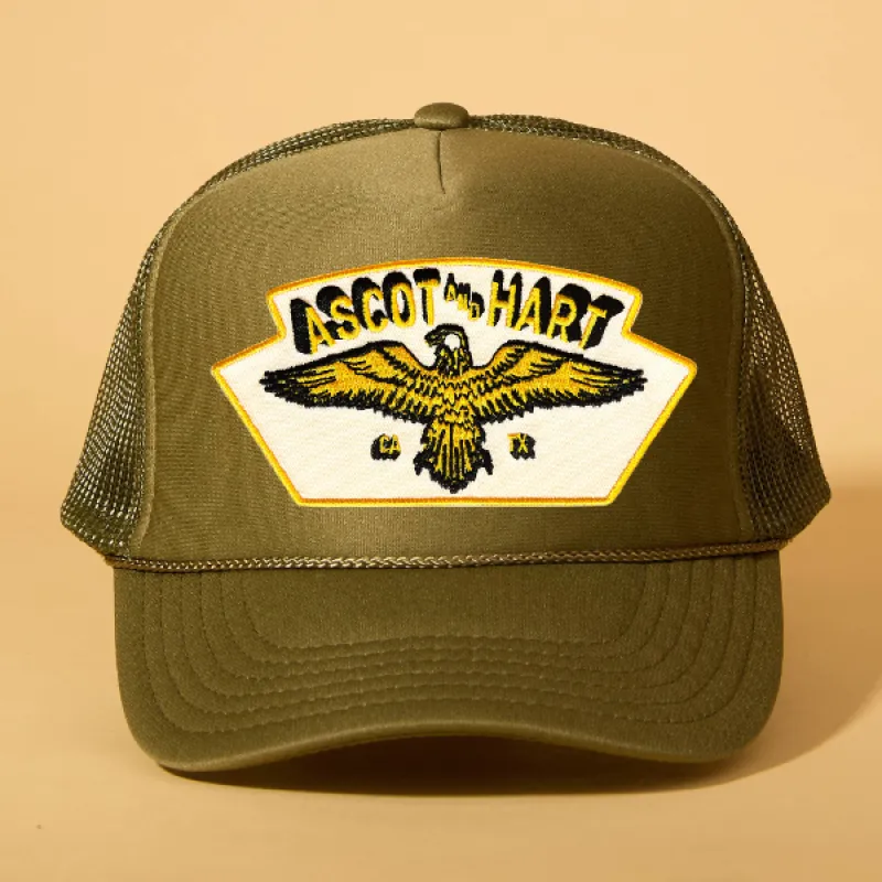 Custom Patch Trucker sold by Ascot + Hart