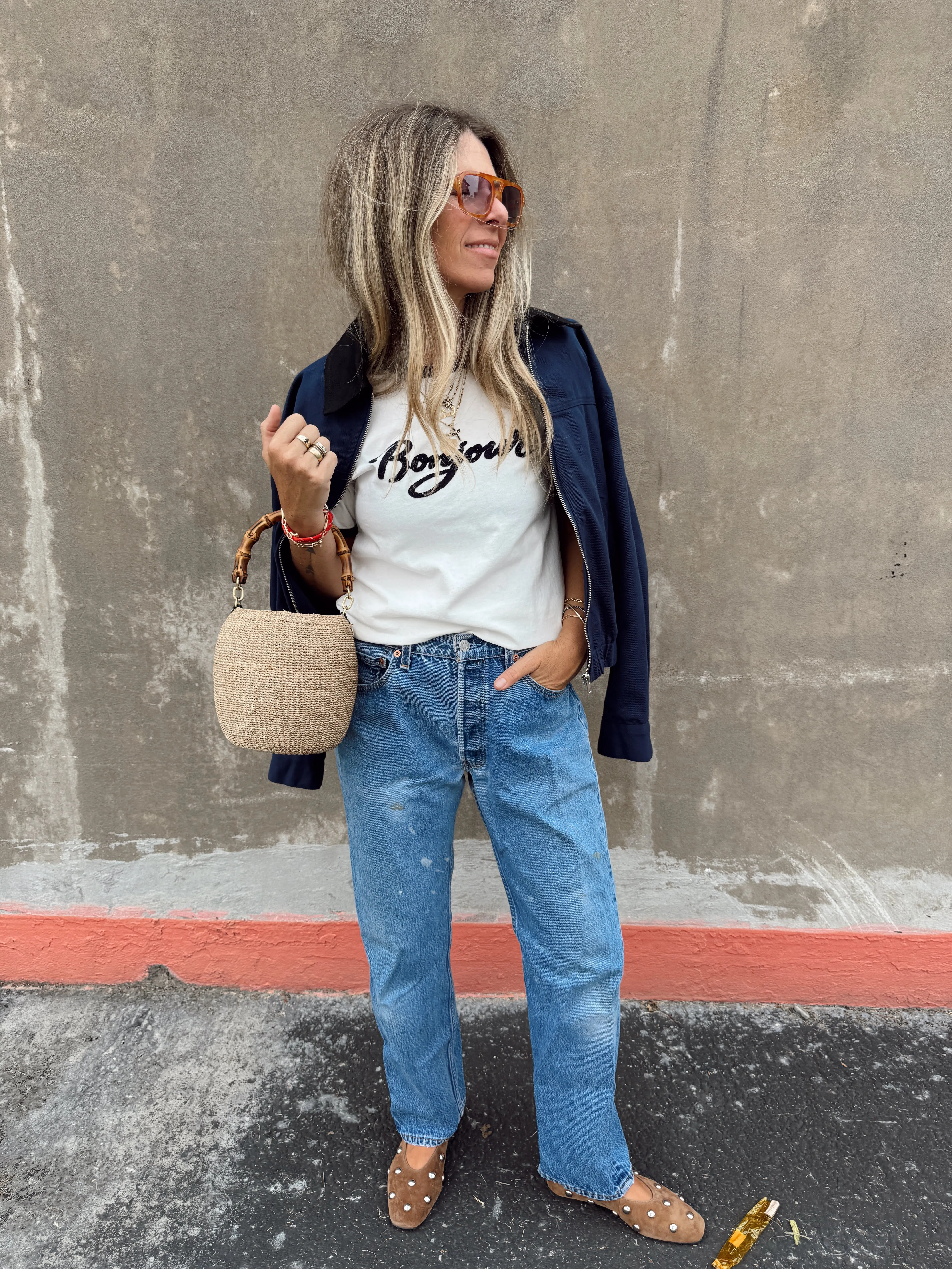 Bonjour Ringer Tee sold by Ascot + Hart product image thumbnail 4