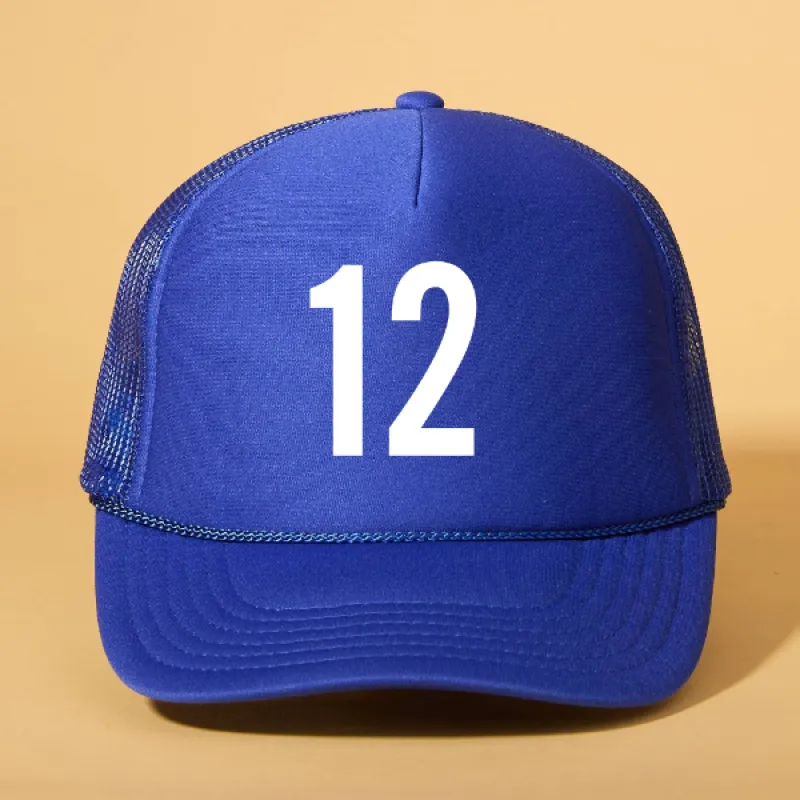 Custom Player Number Trucker sold by Ascot + Hart