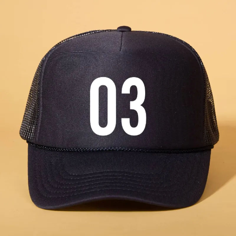 Custom Player Number Trucker sold by Ascot + Hart