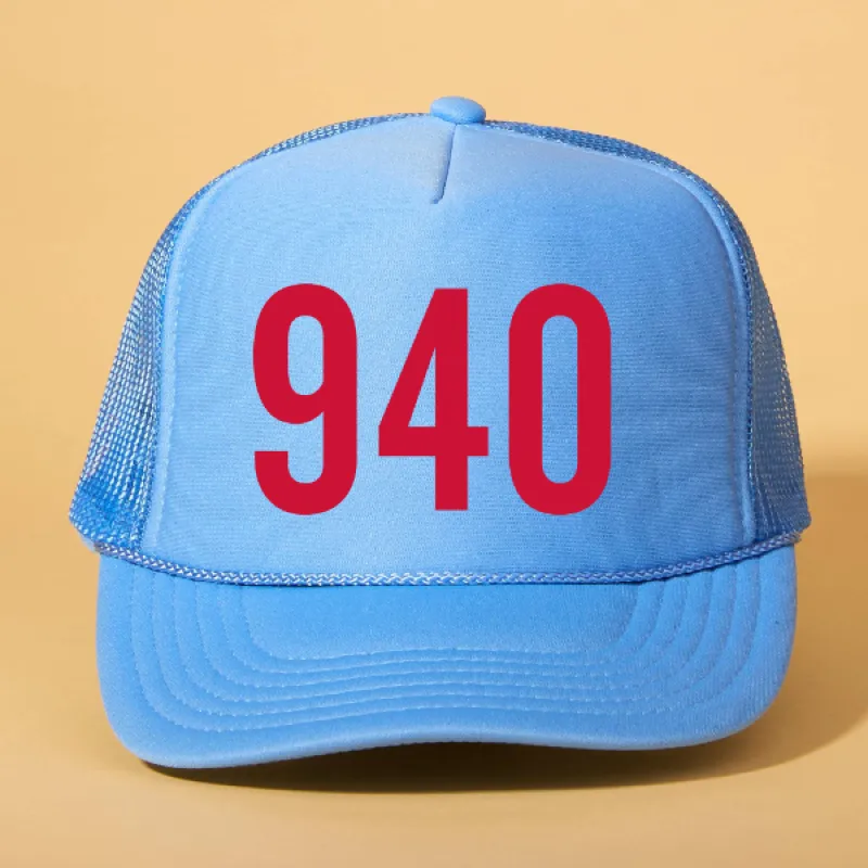 Custom Area Code Trucker sold by Ascot + Hart