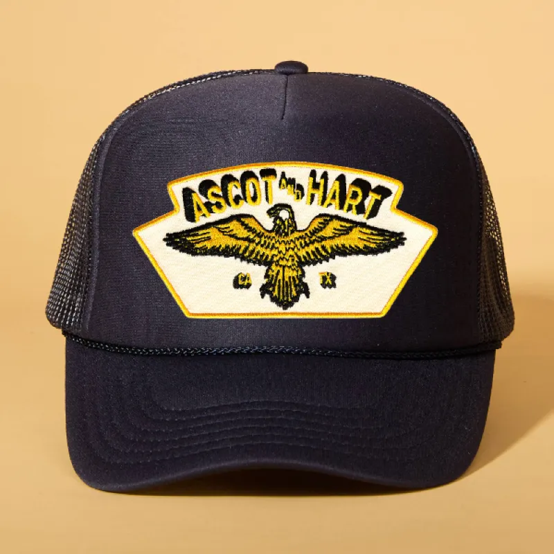 Custom Patch Trucker sold by Ascot + Hart
