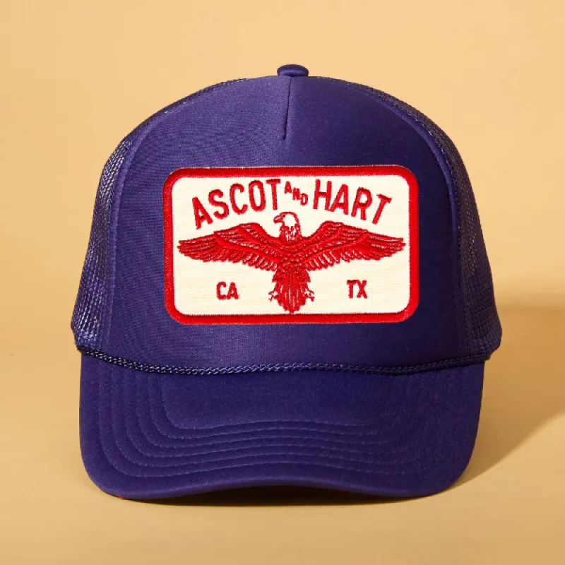 Custom Patch Trucker sold by Ascot + Hart