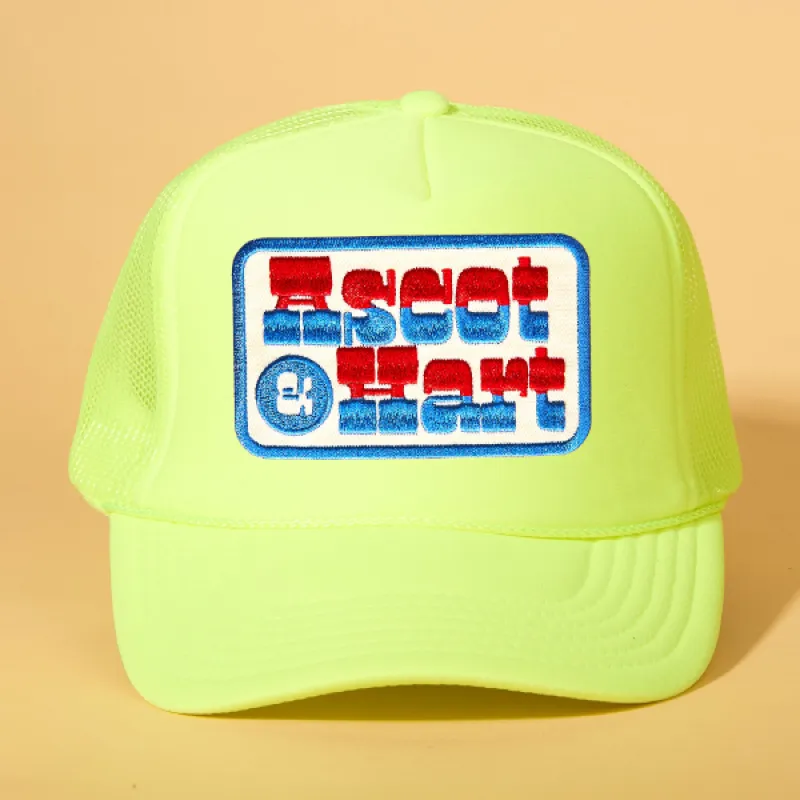 Custom Patch Trucker sold by Ascot + Hart