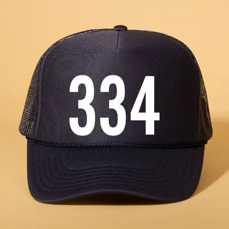 Custom Area Code Trucker sold by Ascot + Hart
