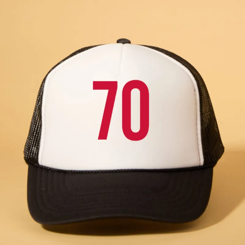 Custom Player Number Trucker sold by Ascot + Hart