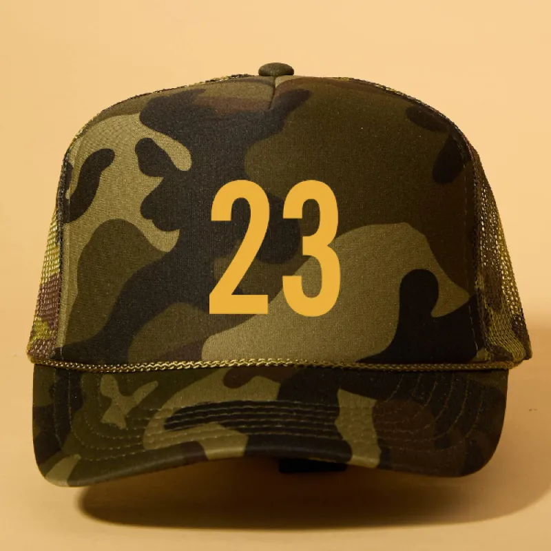 Custom Player Number Trucker sold by Ascot + Hart