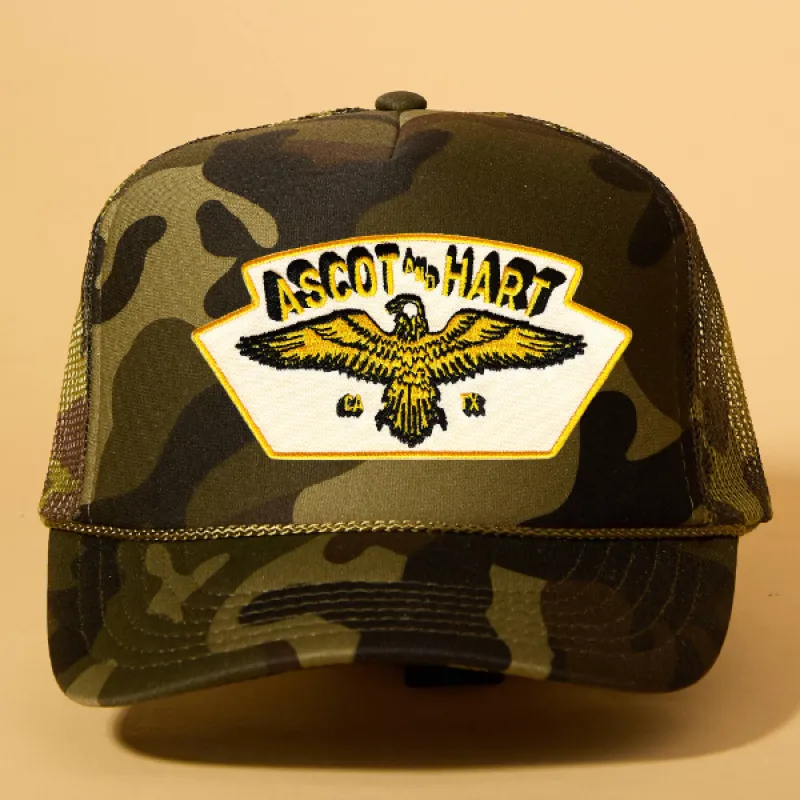 Custom Patch Trucker sold by Ascot + Hart