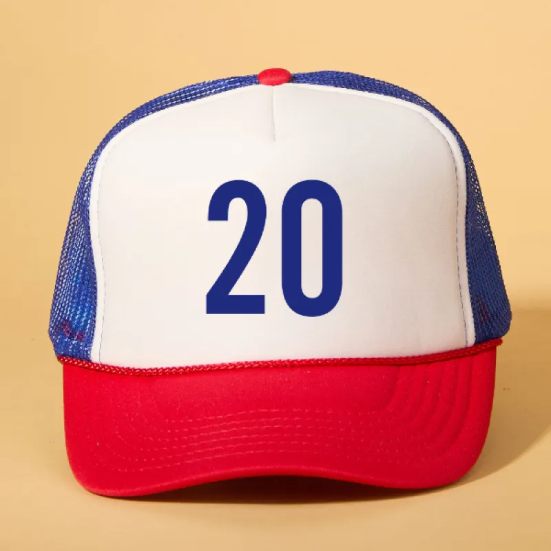 Custom Player Number Trucker sold by Ascot + Hart
